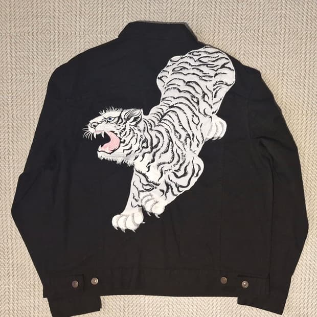 라퍼 타이거 데님 자켓 XL