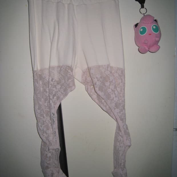 샵페어리 레이스 레깅스 (white)