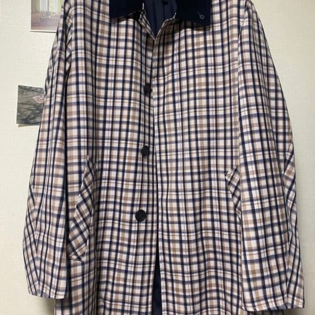 커스텀멜로우 최우식 체크 코트