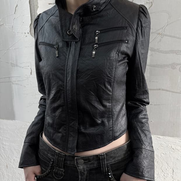 black texture jacket