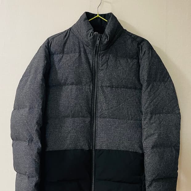 띠어리 FULTON 차콜 멀티 남성 패딩 S 정가 549,000원 솜털 