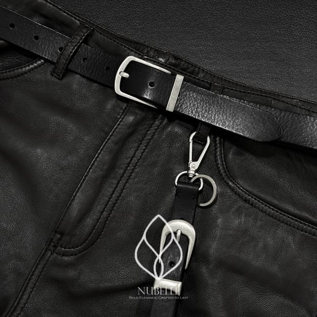 🌗 Antique buckle belt / 앤틱 버클 이태리 가죽 벨트