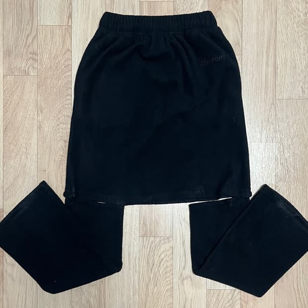 지초이 컴포트 플리스 스커트 팬츠 1