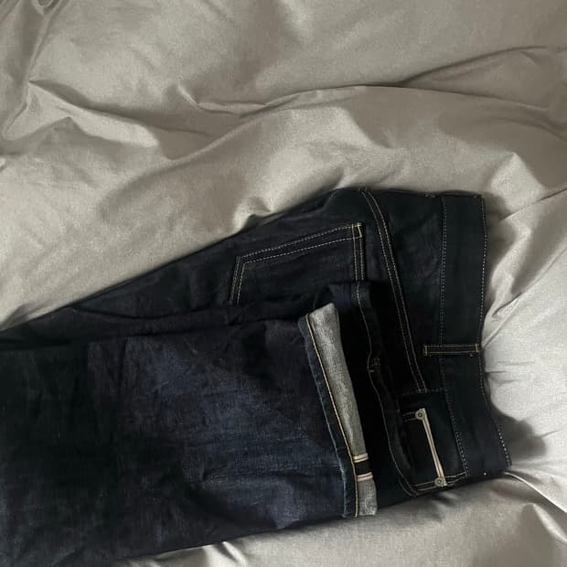 유니폼브릿지 셀비지데님팬츠 인디고M