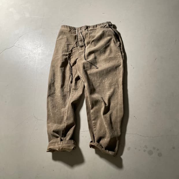 KZ Atelier  Dyed & Damaged Easy Pants