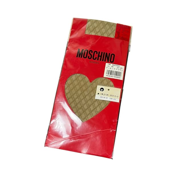 [MOSCHINO] 모스키노 기하패턴 하이삭스 스타킹