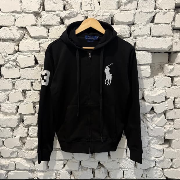 폴로 빅포니3 블랙 후드집업 판매합니다