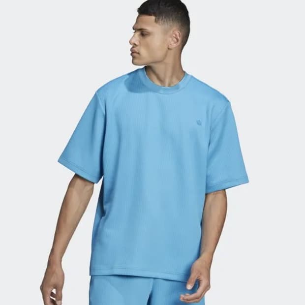 [3XL]아디다스 오리지널스 아디컬러 트레포일 플리츠 티셔츠 스카이블루