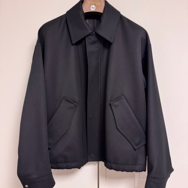 44) 포커페이스 오버사이즈 울 블루종