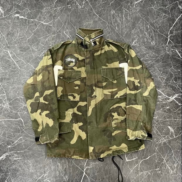 스투시 M-65 카모플라주 야상 자켓