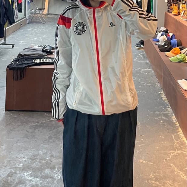 아디다스 독일 국대 바람막이 후드재킷 H1057