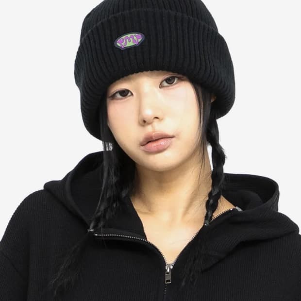 Pmp글랙 블랙 비니