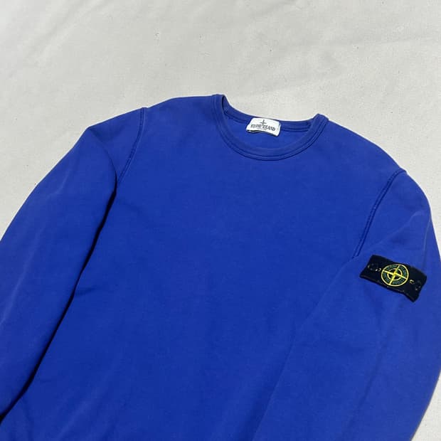 14 스톤아일랜드 블루 맨투맨 