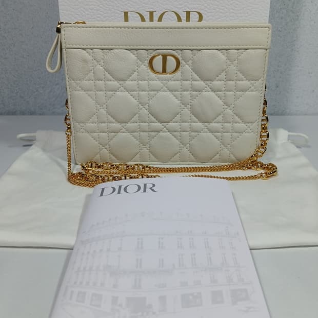 디올 카로 체인 지퍼 파우치백 S5106UWHC