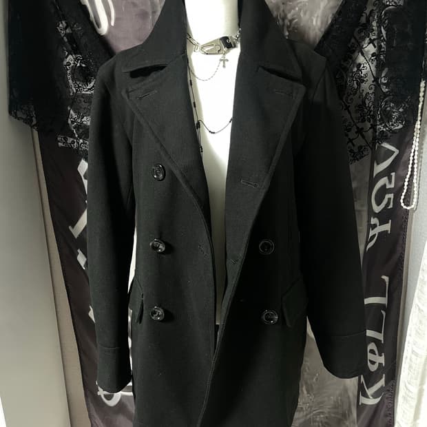 버즈릭슨st 더블브레스트 하이넥 피코트 나폴레옹핀터레스트유니섹스