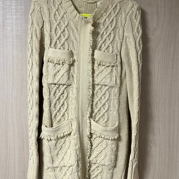 여성 롱 니트집업