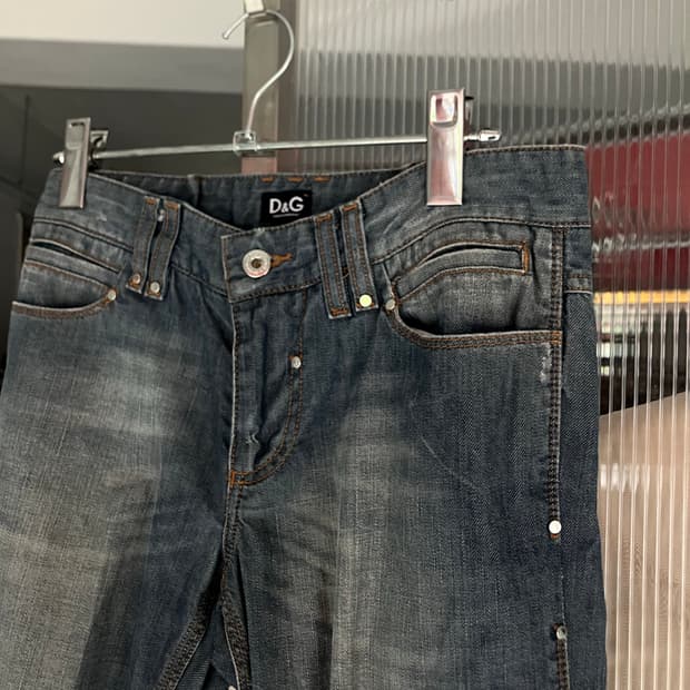 돌체앤가바나 실버스터드 데님진