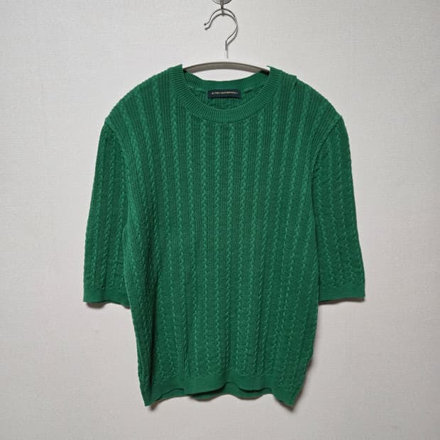 코스모폴리탄줄라이 코튼 니트 티셔츠 / 여성 반팔 / 여성 니트