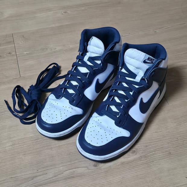 나이키 덩크 하이 레트로 챔피언쉽 네이비 260사이즈