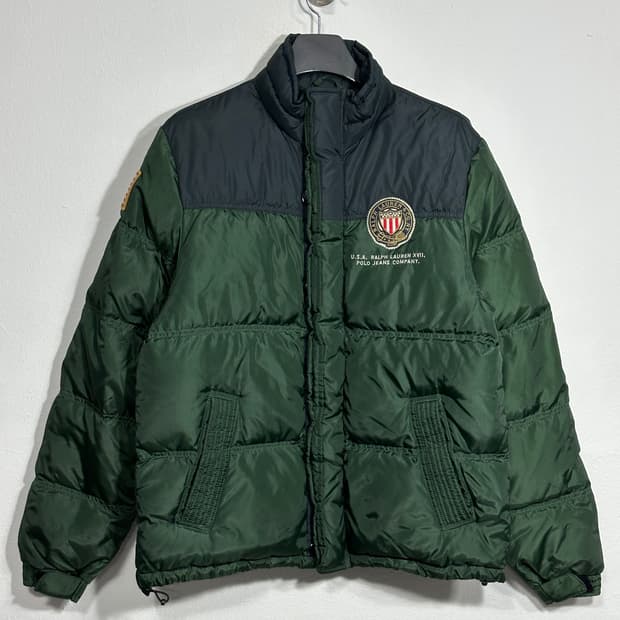 폴로 성조기 패딩 덕다운 L사이즈