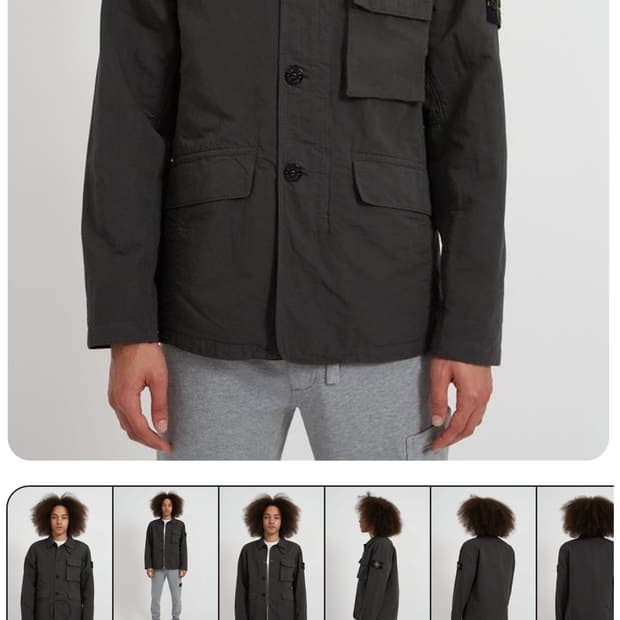 스톤아일랜드 텔라 코튼 tc 자켓 다크그레이 L