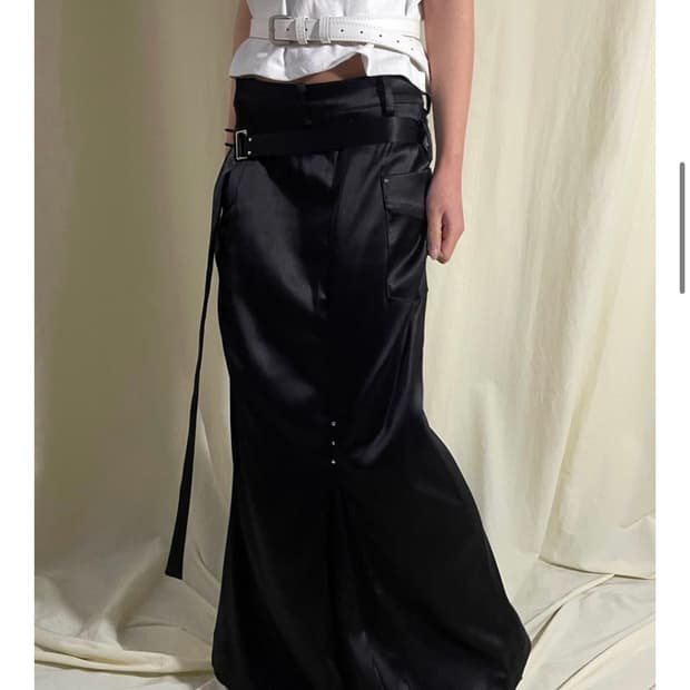 스틸레써디 glossy maxi skirt