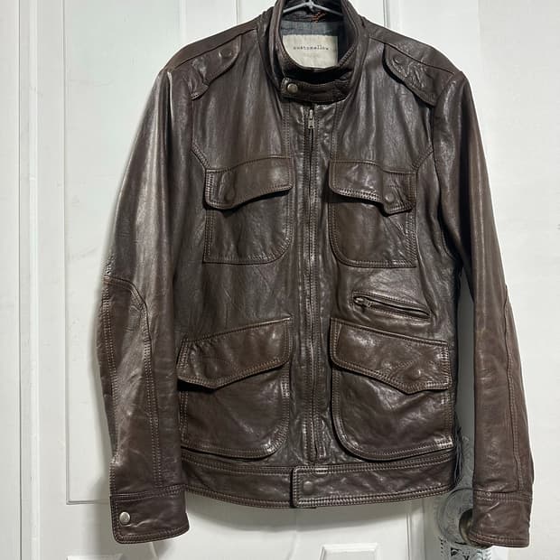 커스텀멜로우 쉽스킨 자켓