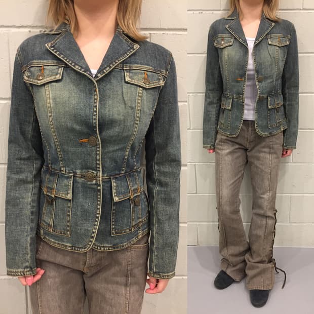 KUMIKYOKU 데님 자켓