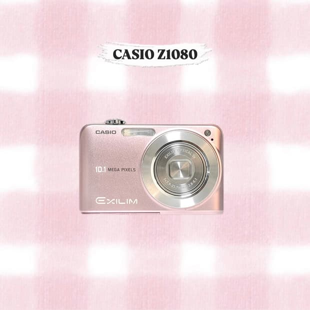 카시오 엑슬림 EX-Z1080 베이비핑크 빈티지디카
