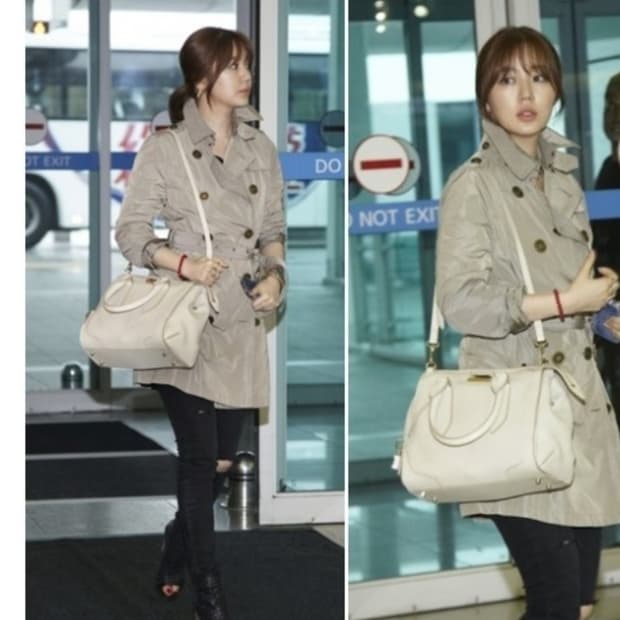 버버리 발모랄 타프타 트렌치 정품 윤은혜 uk4 us2 