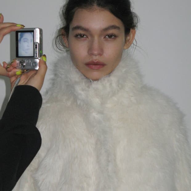 파르티멘토우먼 화이트 퍼자켓