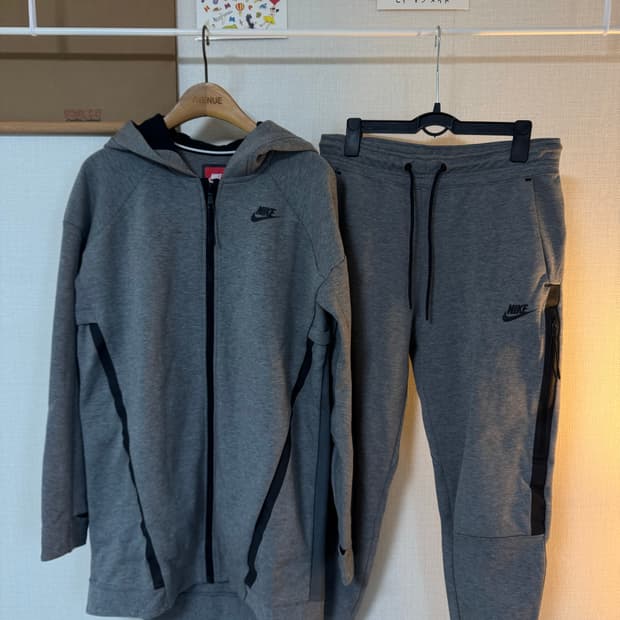 [M]나이키 우먼스 테크팩 셋업 그레이