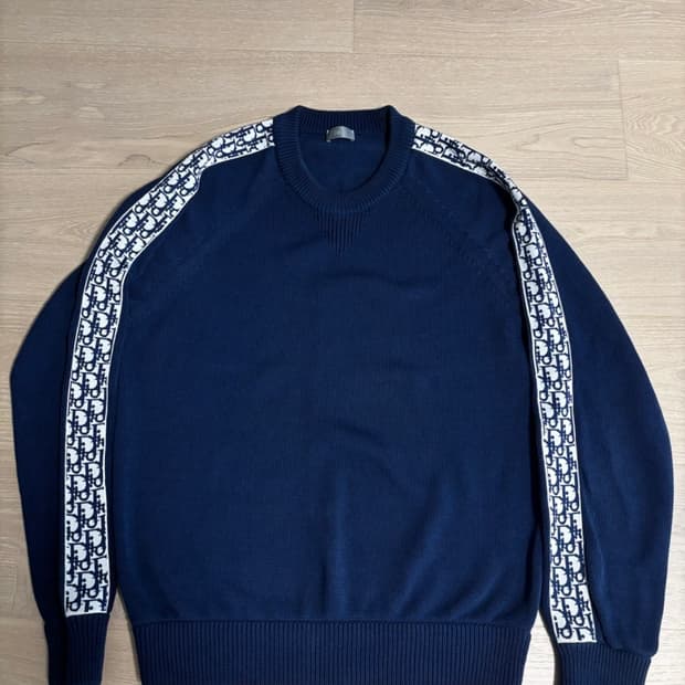 디올 오블리크 인서트 니트 L