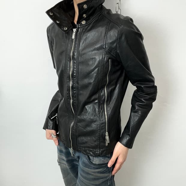 Harlem Rounge Buffalo Leather High-Neck 