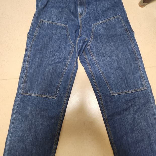 디키즈 더블니 카펜터 데님팬츠 빈티지 블루