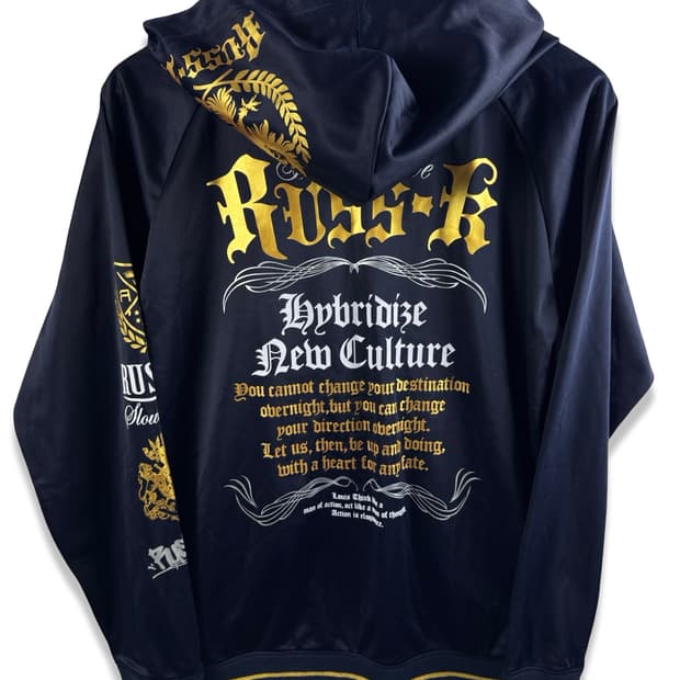 JPN Y2K 레터링 프린팅 후드집업 2390