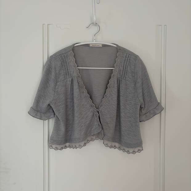 axes femme 엑시즈팜 빈티지 반팔가디건 M