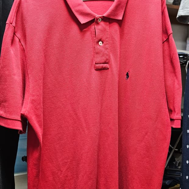 폴로 레드 카라티 100사이즈 (L)