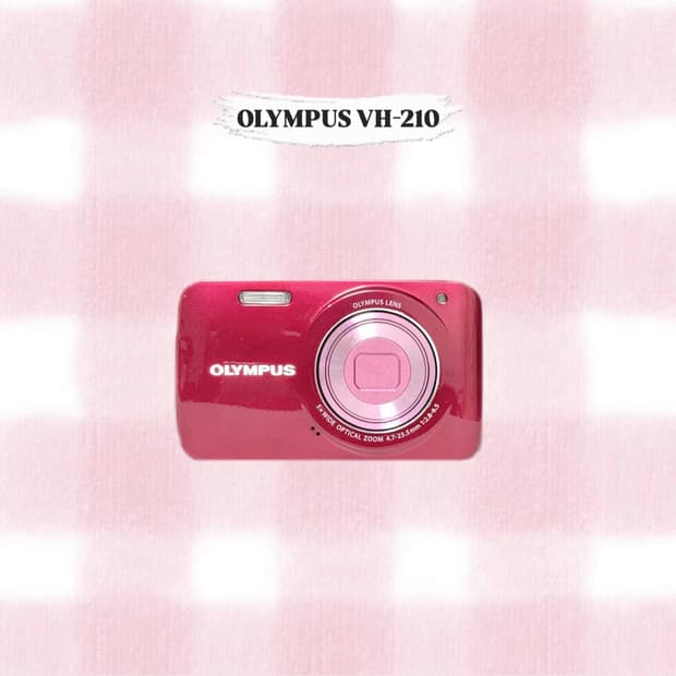 올림푸스 VH-210 체리레드 빈티지디카
