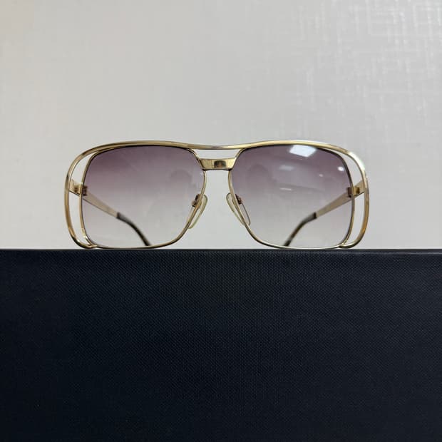 빈티지 YSL 입생로랑 골드 프레임 선글라스 59 18 140