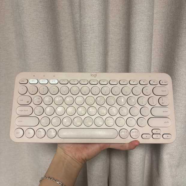 로지텍 k380 블루투스 키보드 핑크