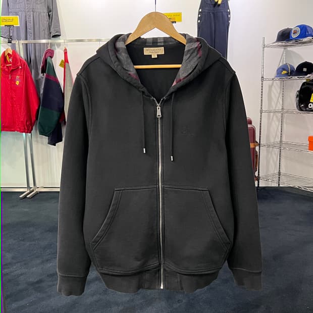 [2XL] 버버리 노바체크 후드집업  15600