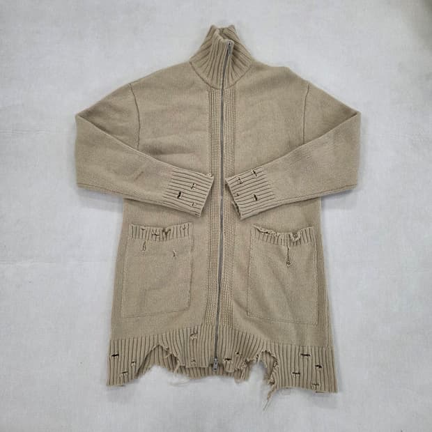 [실측확인] 디젤 울 롱 니트 집업 자켓 1223J1