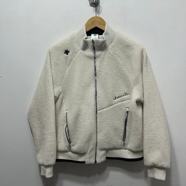 데상트 여성 후리스 양털 봄버자켓 집업 S 