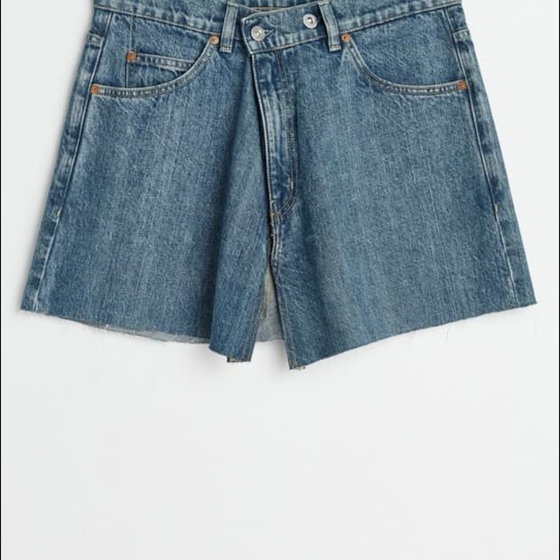 OUR LEGACY COVER SKIRT Mid Blue Denim