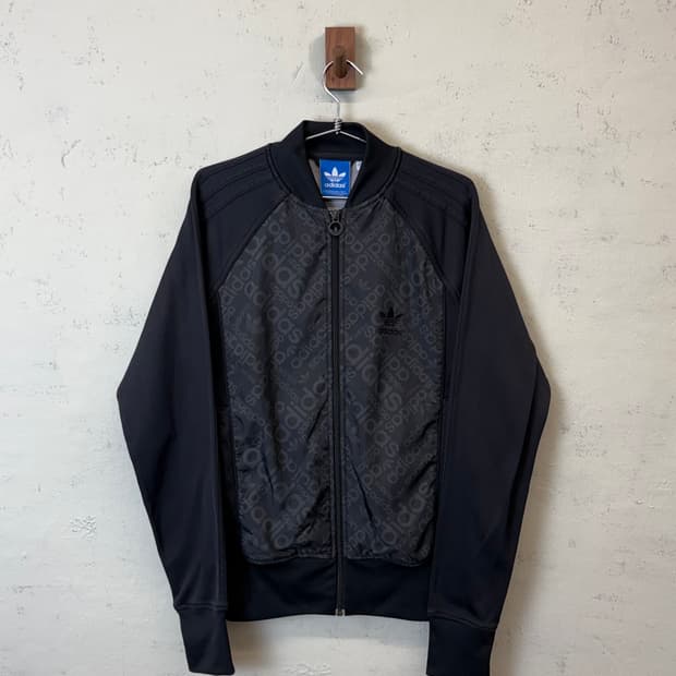 아디다스 빈티지 모노그램 패턴 트랙탑 져지