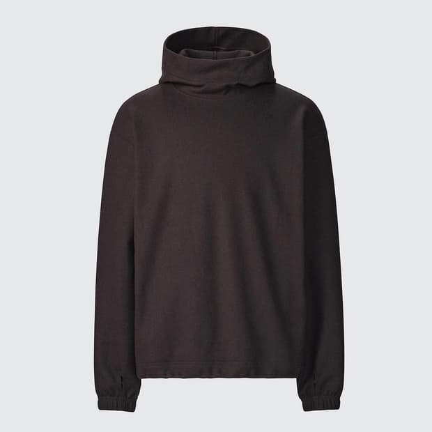 유니클로 U 후드 브러시드저지풀파카