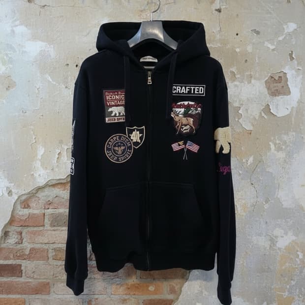 지프 스피릿 패치 후드집업 M(95)