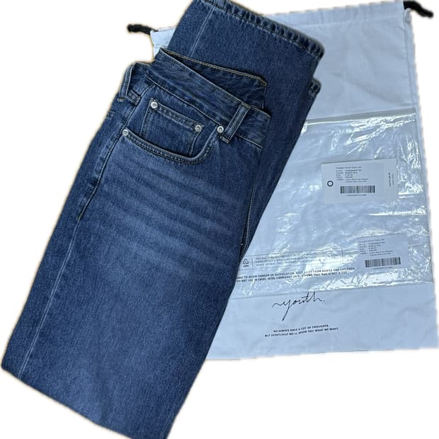 [S] youth straight denim pants