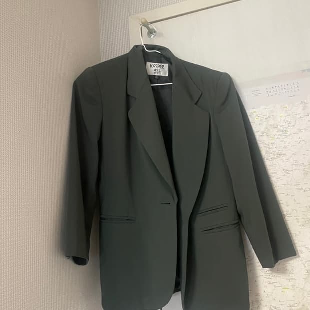 Kasper A.S.L. 카키색 자켓